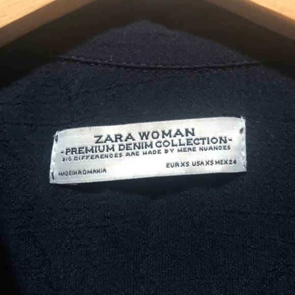 Zara Woman Button Down Split Back Maxi Shirt - Picture 2 of 8